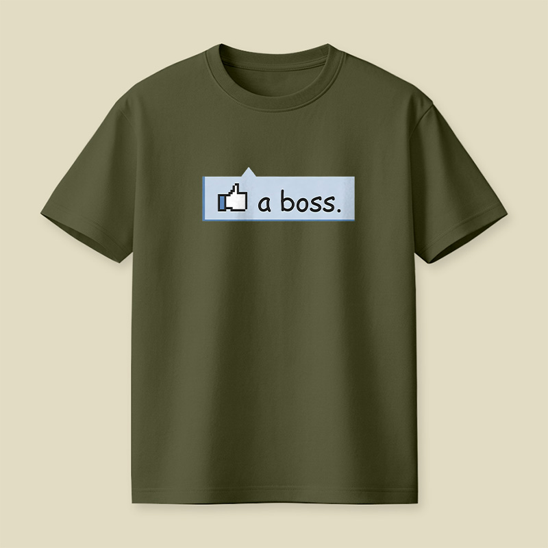 Facebook Like A Boss Playful T-Shirt