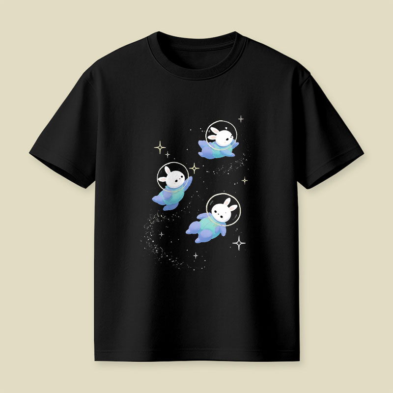 Space Bunnies Playful T-Shirt
