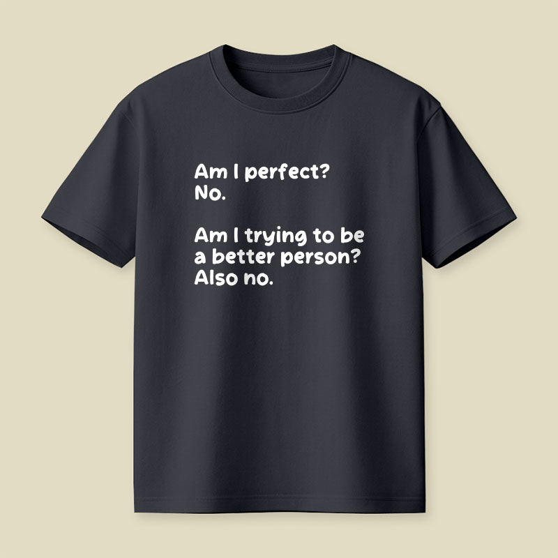 Am I Perfect No Playful T-Shirt