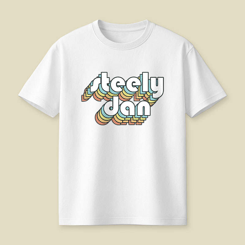 Steely Dan Retro Faded-Style Playful T-Shirt