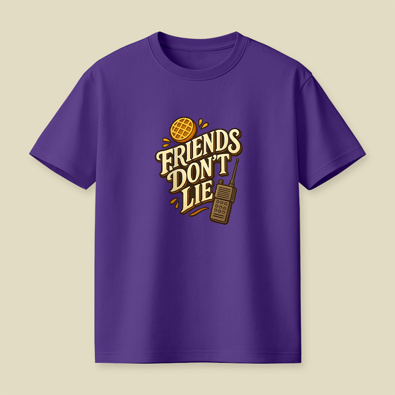 Friends Do Not Lie Stranger Things Playful T-Shirt