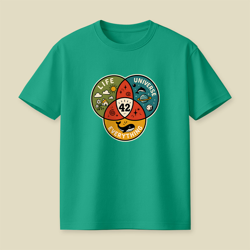 Life The Universe And Everything 42 Playful T-Shirt