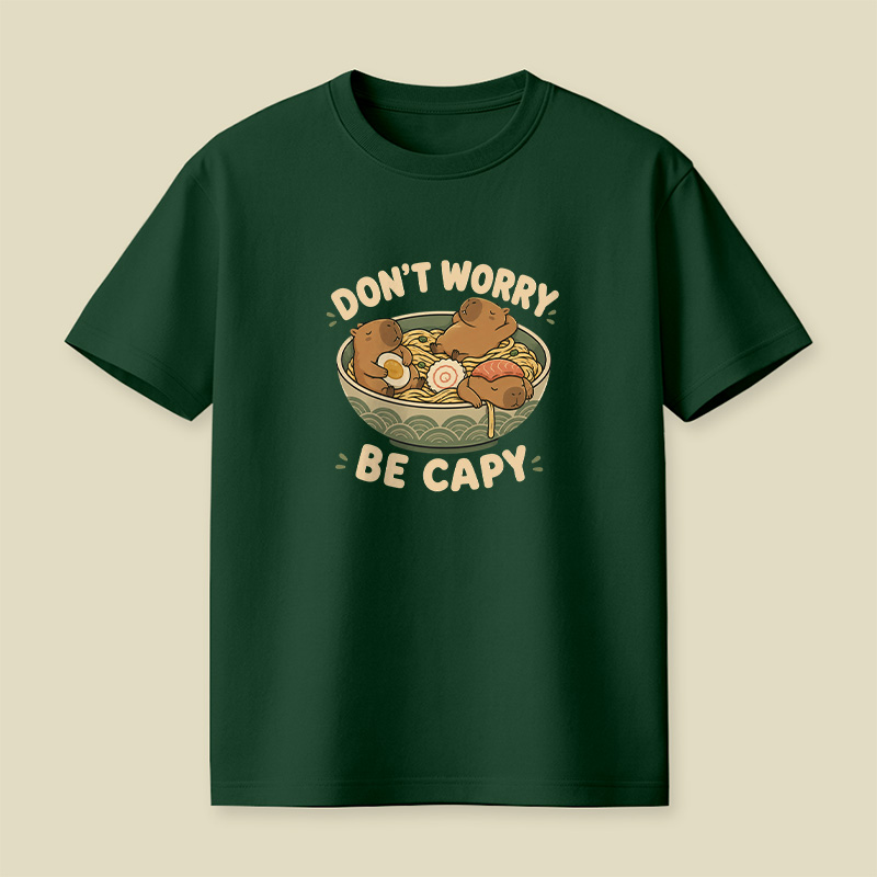 Do Not Worry Be Capy Playful T-Shirt