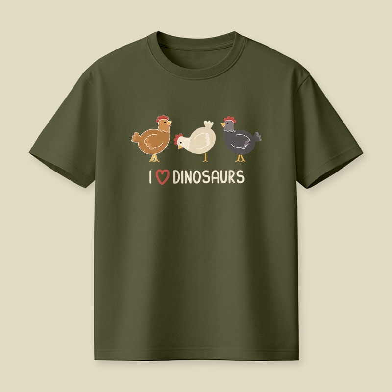 I Heart Dinosaurs Playful T-Shirt