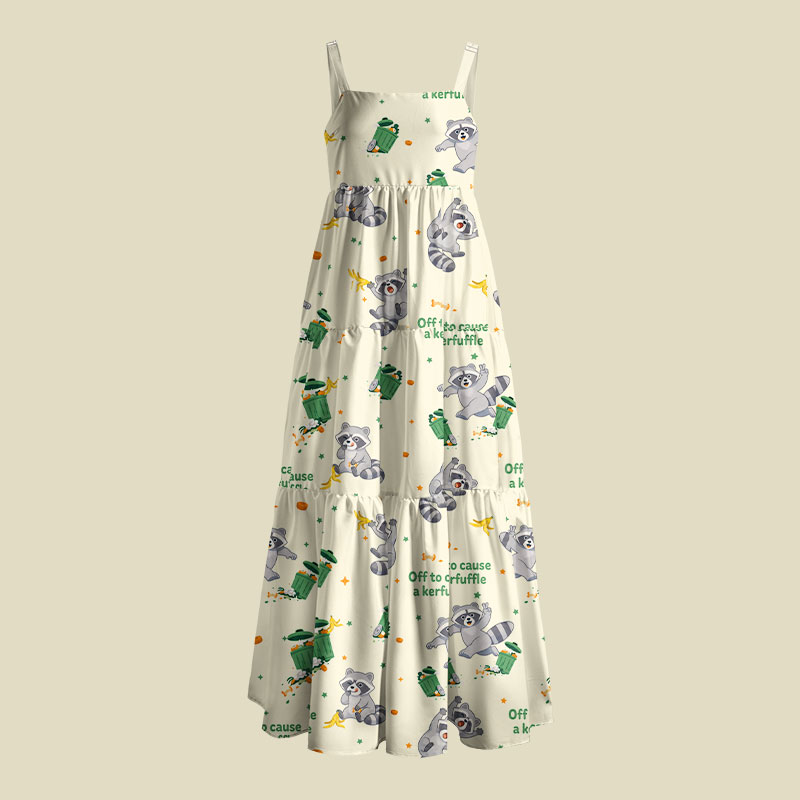 Off To Cause A Kerfuffle Playful Maxi Dress