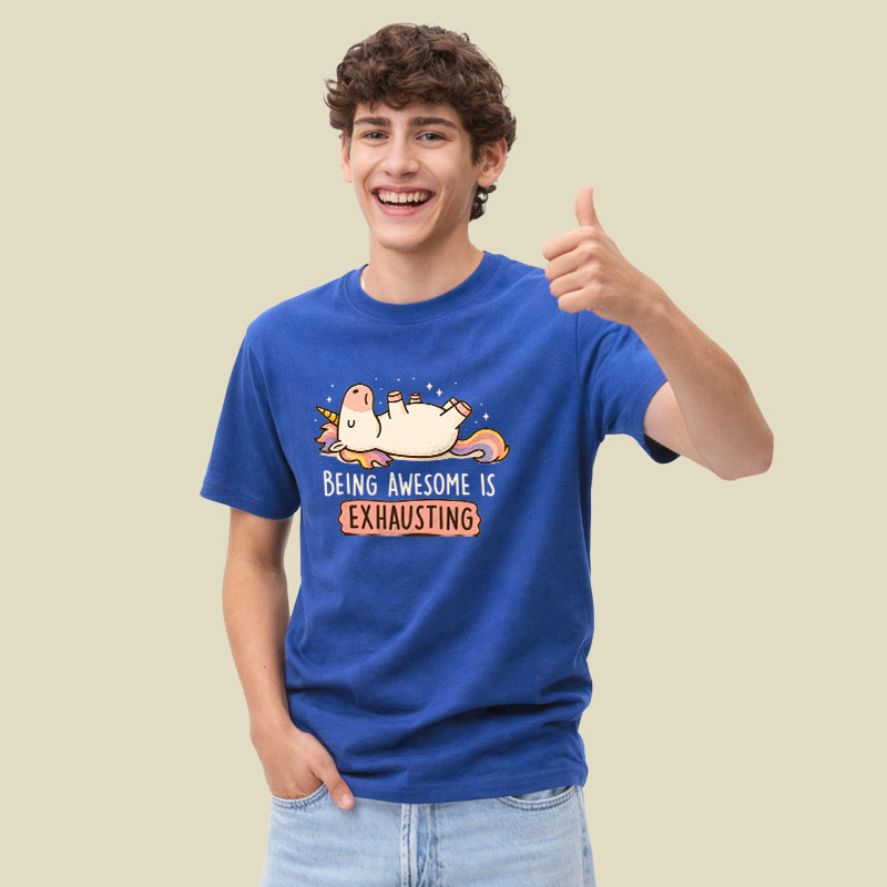 Being Awesome is Exhausting Playful T-Shirt