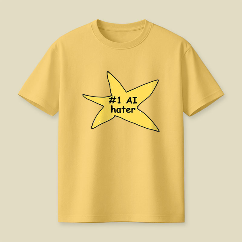 #1 AI Hater Playful T-Shirt