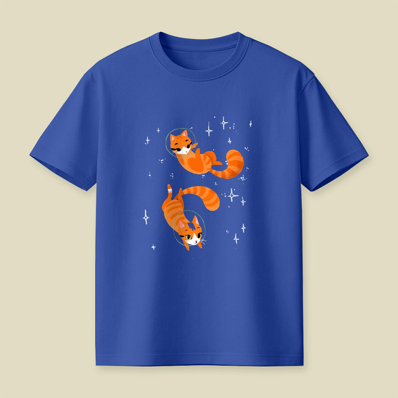 Space Cat Playful T-Shirt