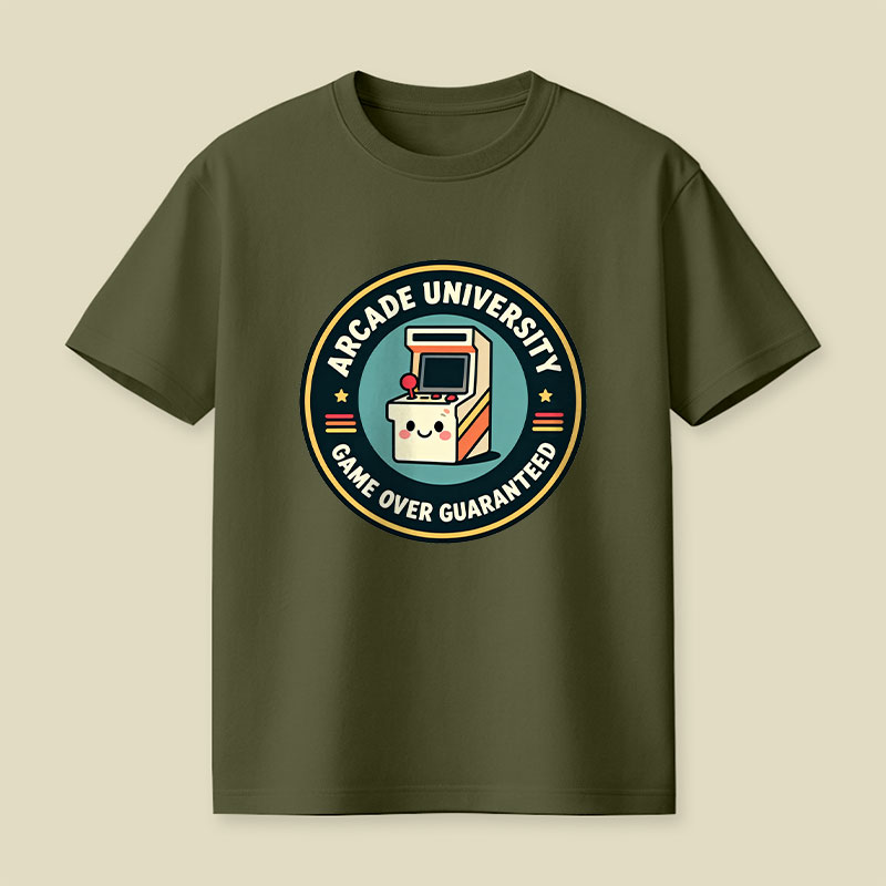 Arcade University Retro Playful T-Shirt