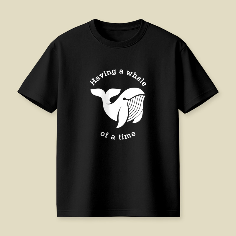 Having A Whale Of A Time Pun Playful T-Shirt