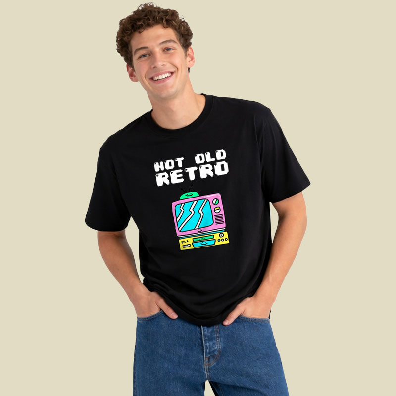 Not Old Retro Playful T-Shirt