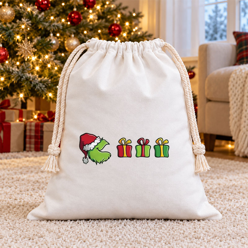 Gift Hunter Christmas Drawstring Gift Bag
