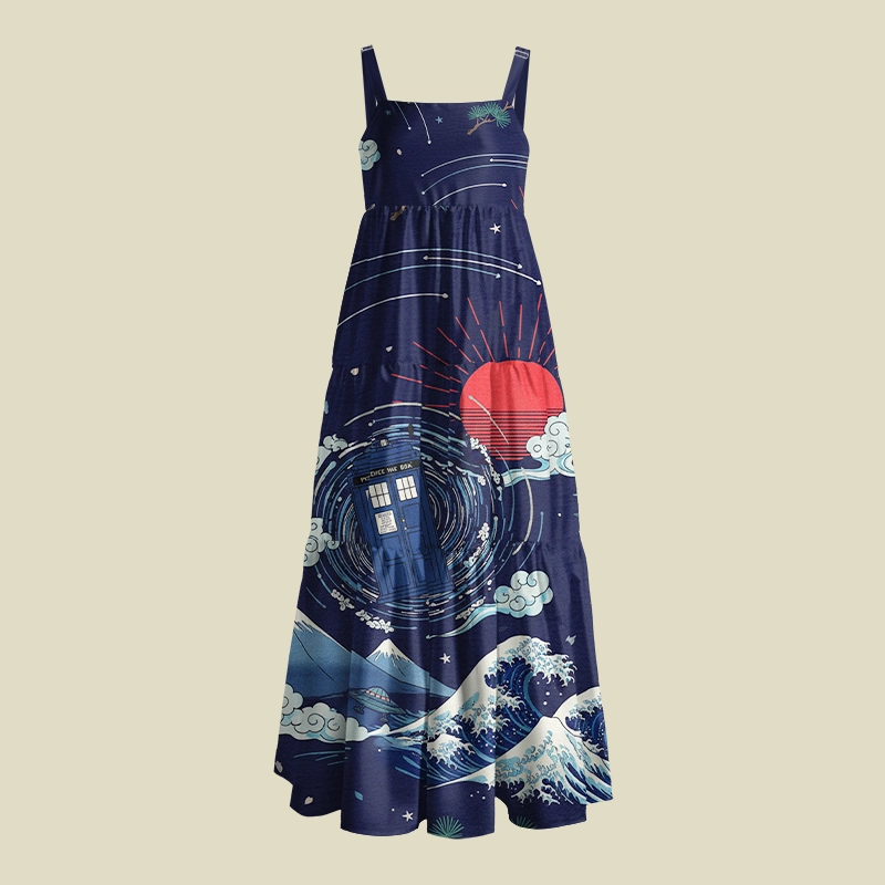 Space Time Machine Playful Maxi Dress