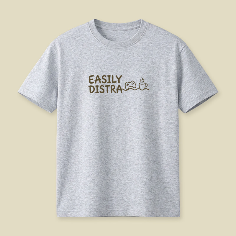 Easily Distracted By Games And Coffee Playful T-Shirt