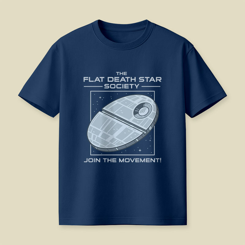 The Flat Death Star Society Playful T-Shirt