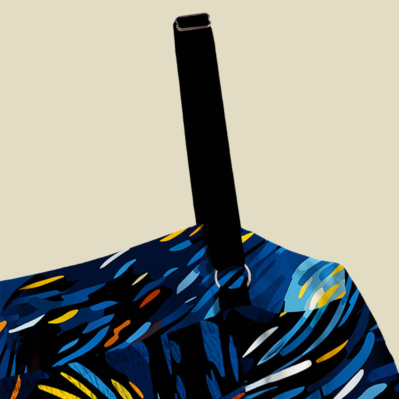 Starry Night Phone Booth Playful Maxi Dress