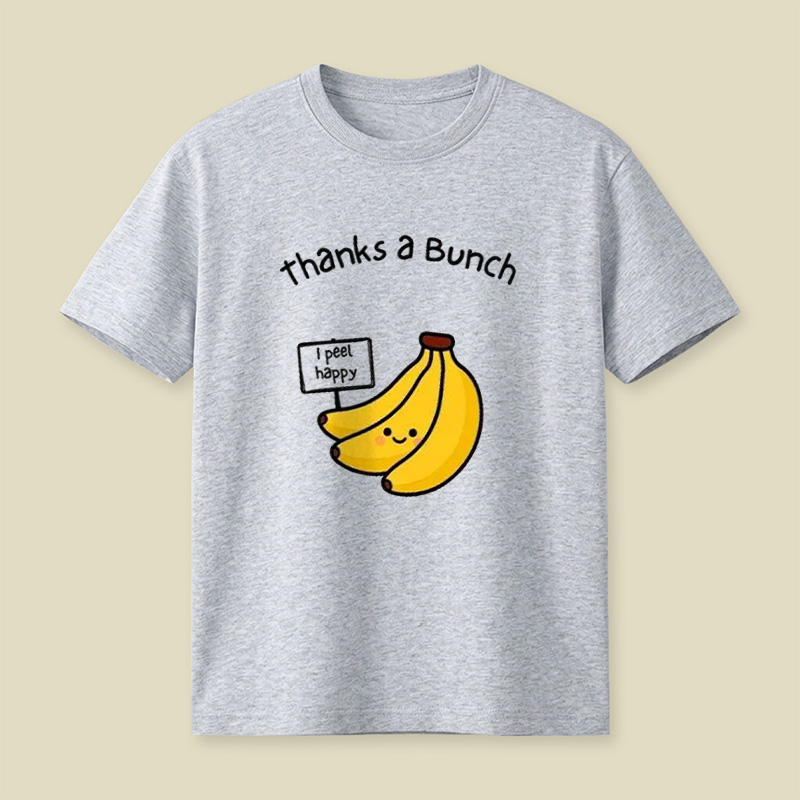 Thanks A Bunch Cute Banana Pun Playful T-Shirt