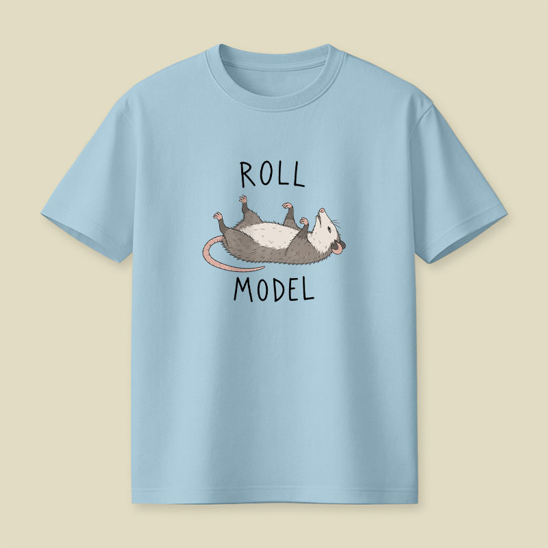 Roll Model Funny Pun Playful T-Shirt