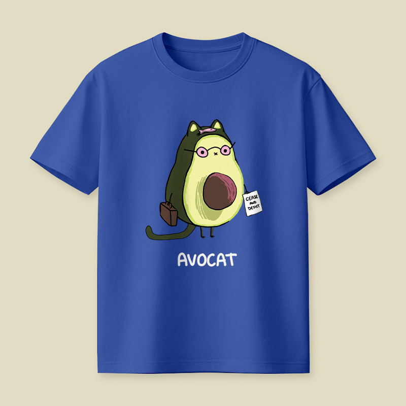 Avocat French Lawyer Cat Pun Playful T-Shirt