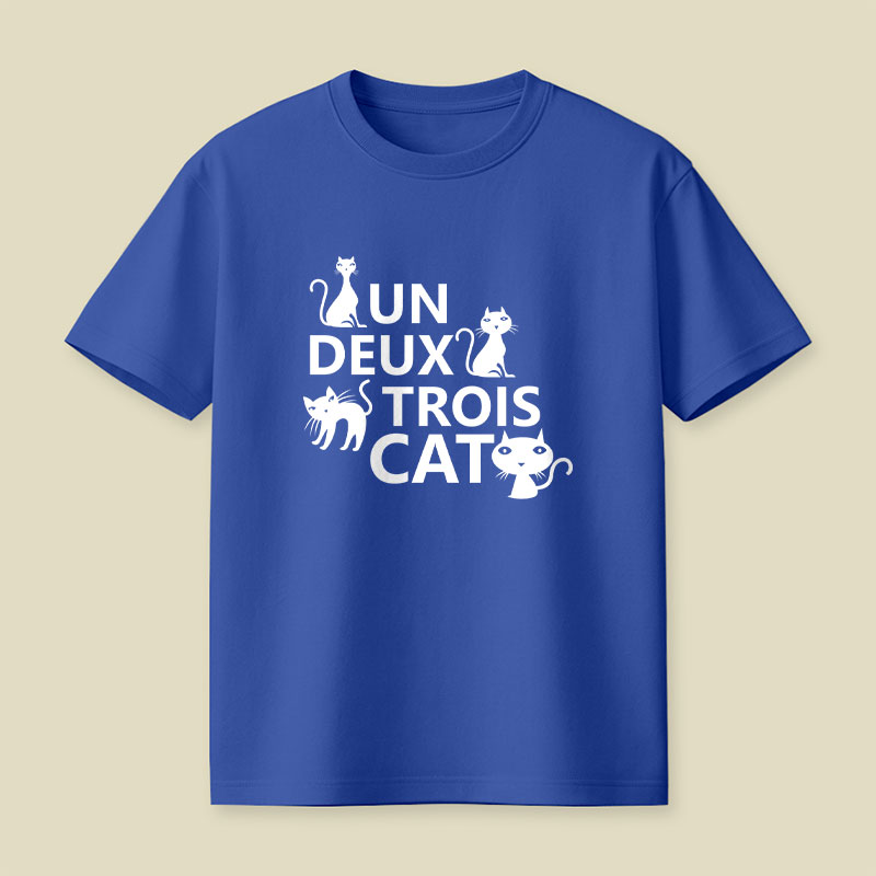 Un Deux Trois Cat Playful T-Shirt