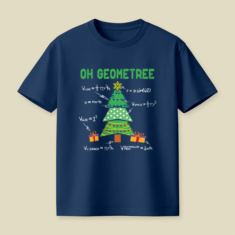 Oh Geometree Geometry Math Science Playful T-Shirt