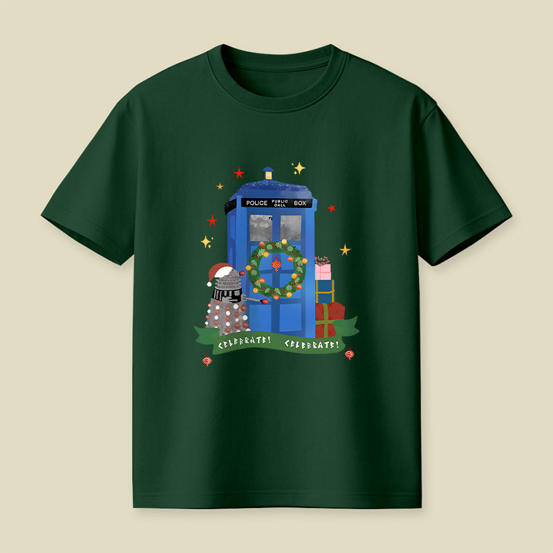 Tardis Christmas Playful T-Shirt