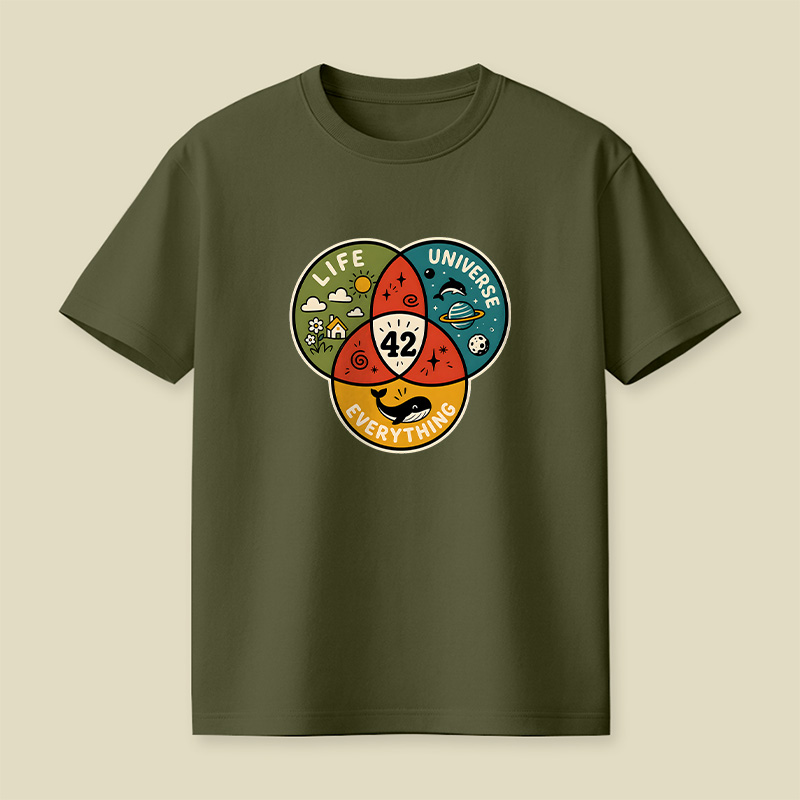 Life The Universe And Everything 42 Playful T-Shirt