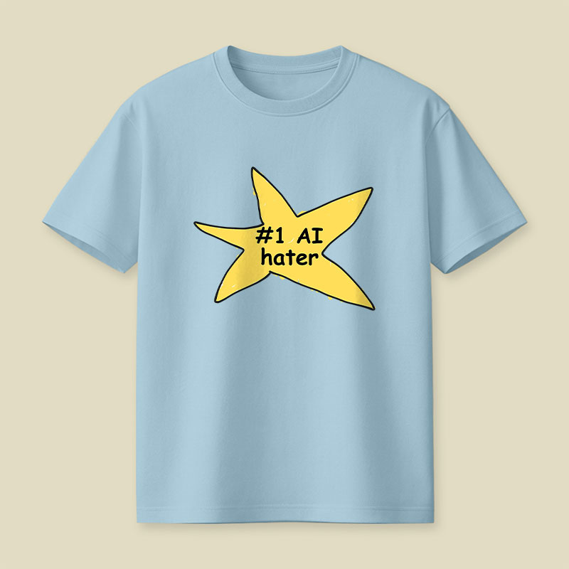 #1 AI Hater Playful T-Shirt