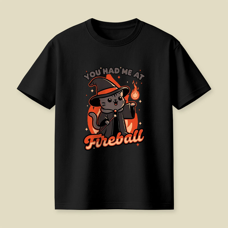 Magical Fireball Cat Playful T-Shirt