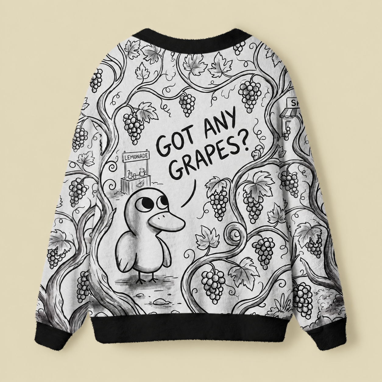 Got Any Grapes Ugly Cardigan Sweater