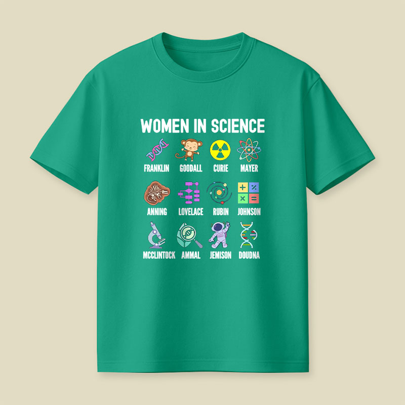 Women In Science Girls Empowerment Playful T-Shirt