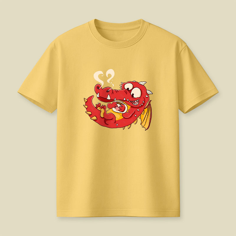 Kaffee Drache Playful T-Shirt