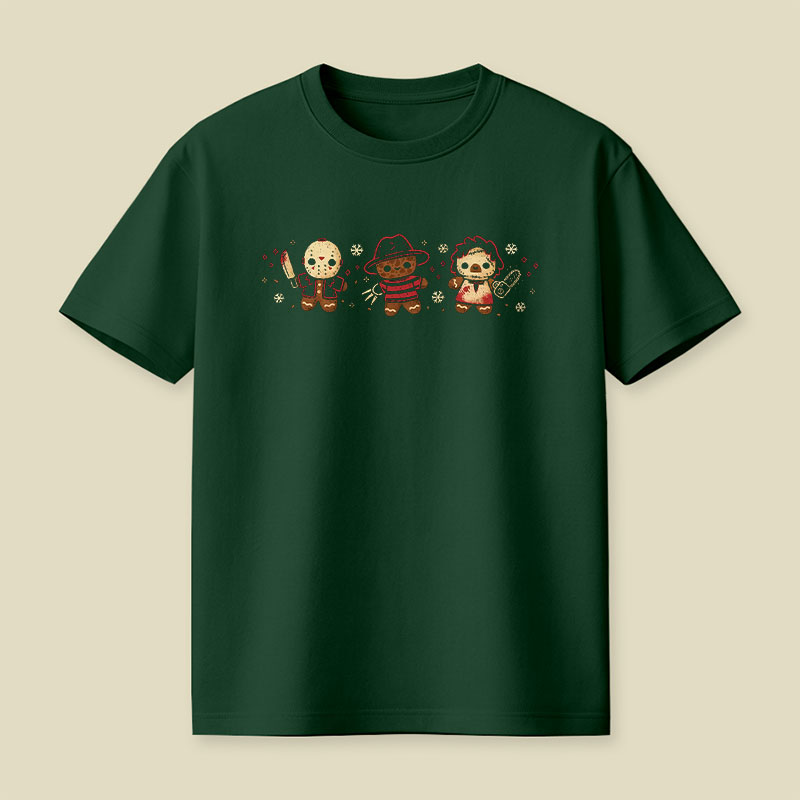 Cute Gingerbread Killers Playful T-Shirt