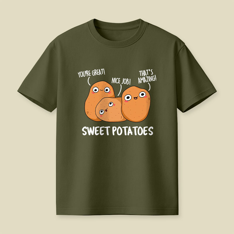 Sweet Potatoes Funny Vegetable Puns Playful T-Shirt