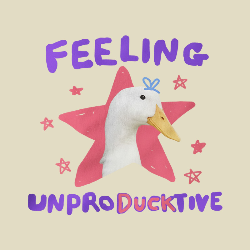 Feeling Unproducktive Lazy Duck Playful T-Shirt