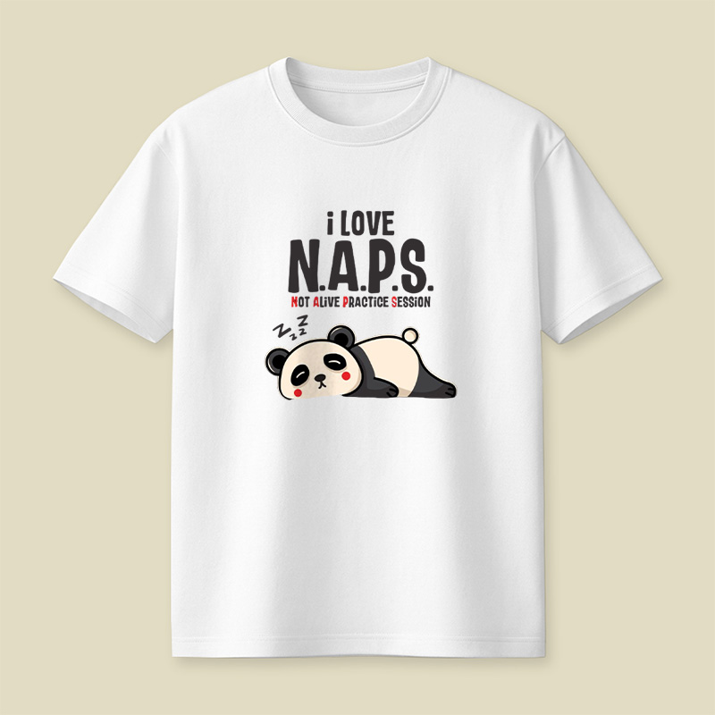 I Love Naps Panda Playful T-Shirt