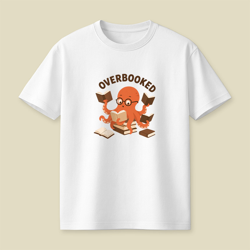 Overbooked Octopus Playful T-Shirt