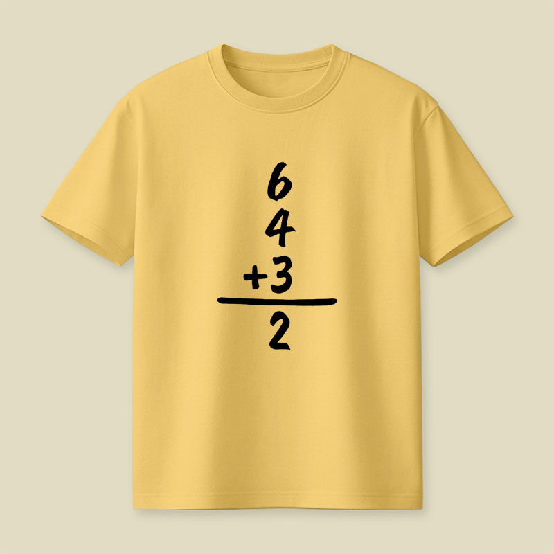 6 4 3 2 Funny Baseball Math Playful T-Shirt