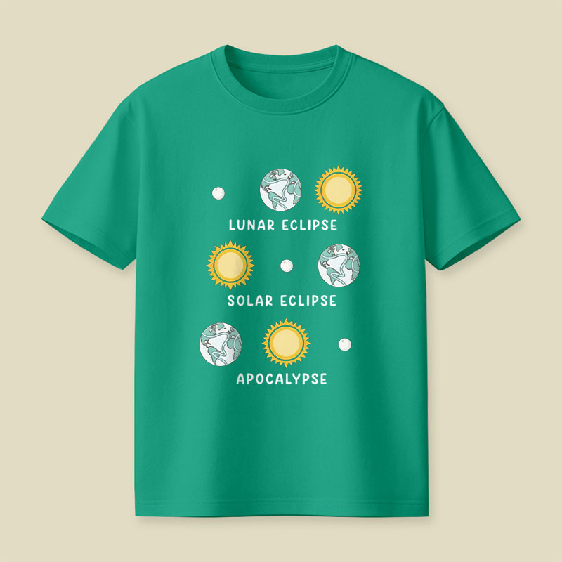 Lunar Eclipse Solar Eclipse Apocalypse Playful T-Shirt