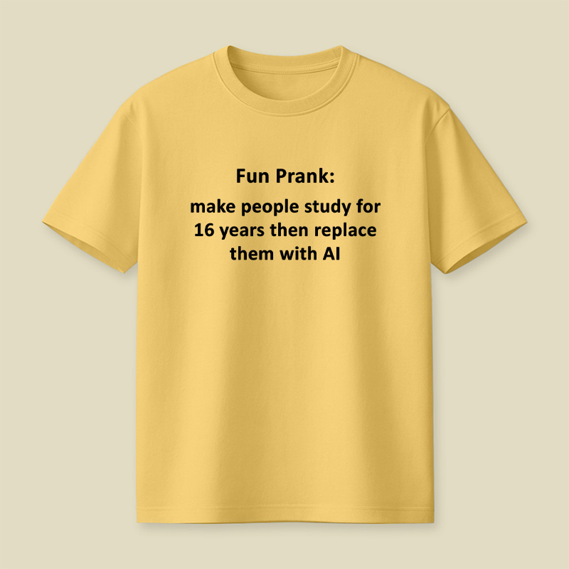 Student Vs Artificial Intelligence Playful T-Shirt