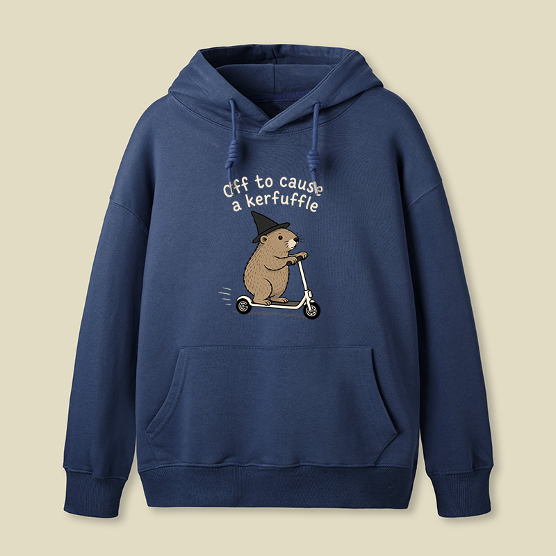 Off To Cause A Kerfuffle Geek Hoodie