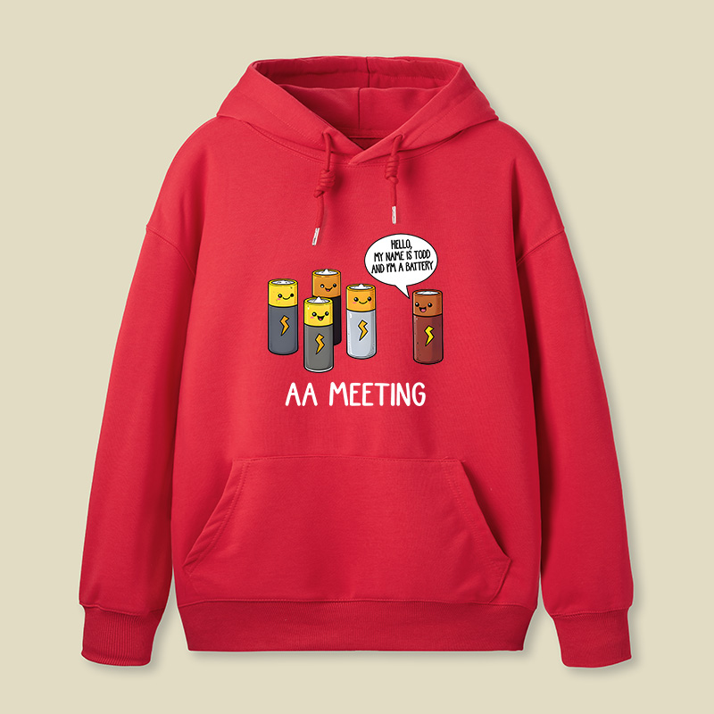 AA MEETING Geek Hoodie
