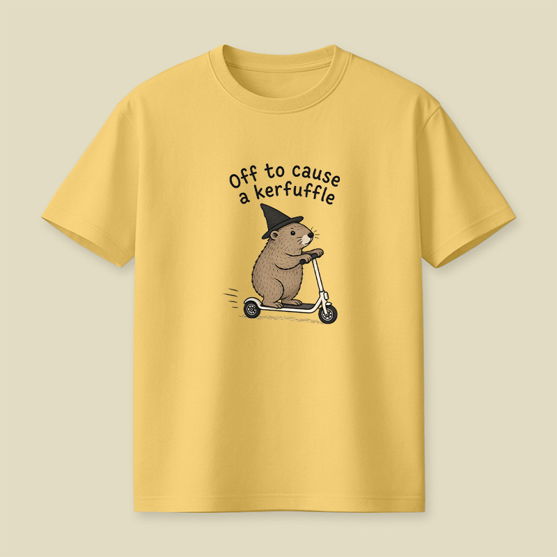 Off To Cause A Kerfuffle Playful T-Shirt
