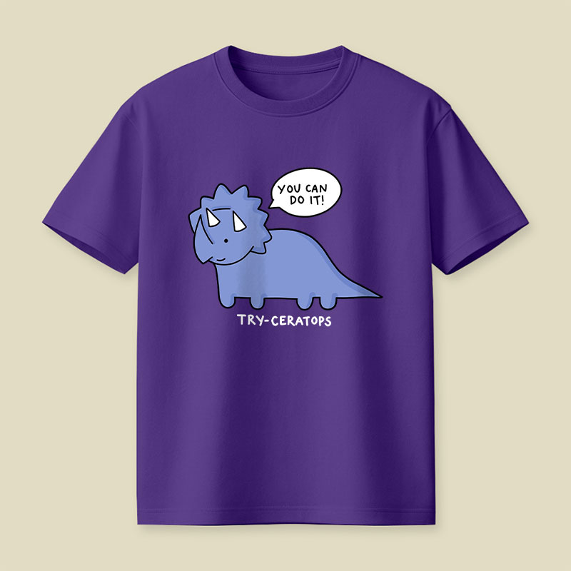 Try-ceratops Playful T-Shirt