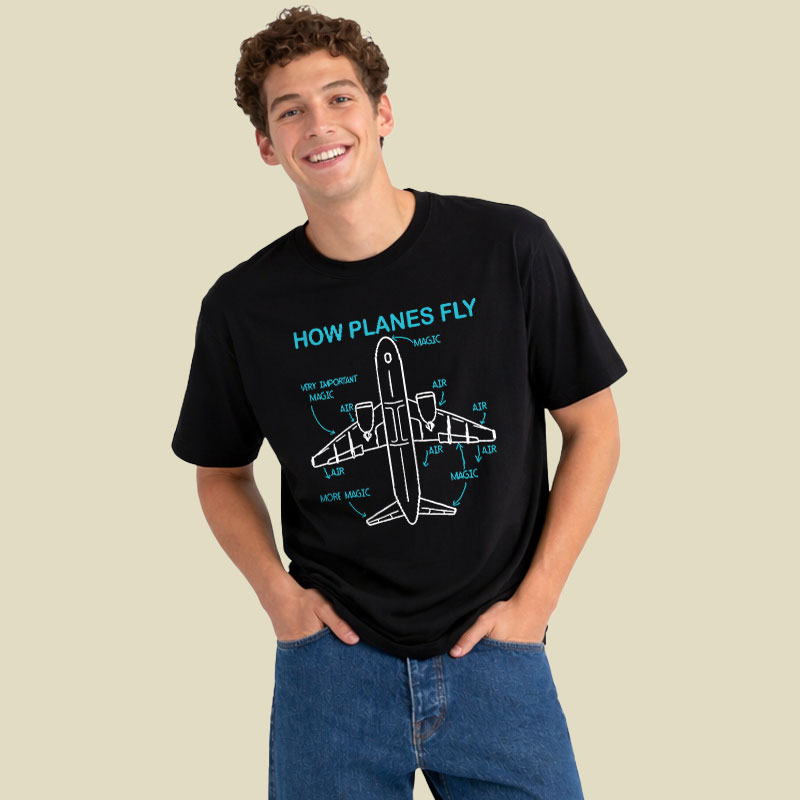 How Planes Fly Playful T-Shirt