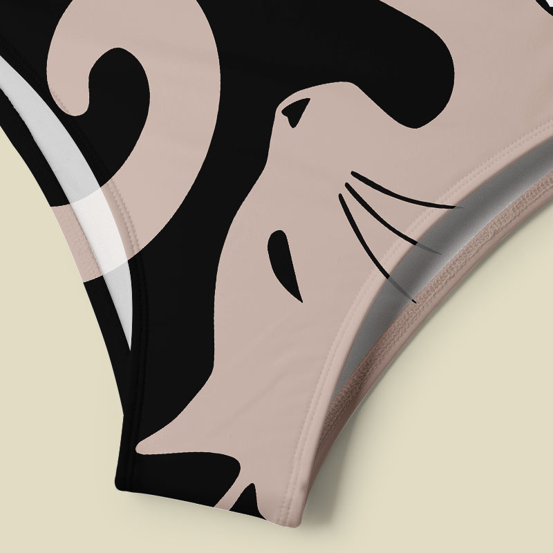Cats Rule Tummy Control One Piece Swimsuit