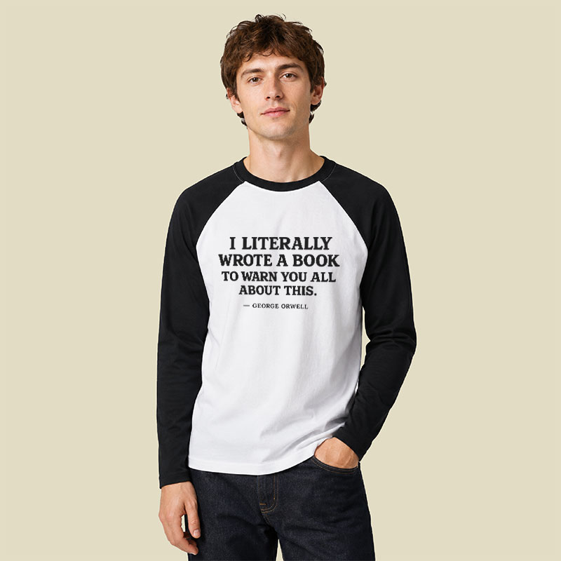 I Literally Wrote A Book To Warn Raglan Long-Sleeve Tee