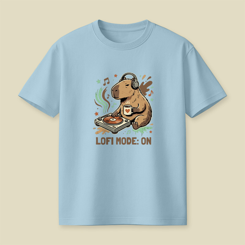 Lofi Mode On Capybara Playful T-Shirt