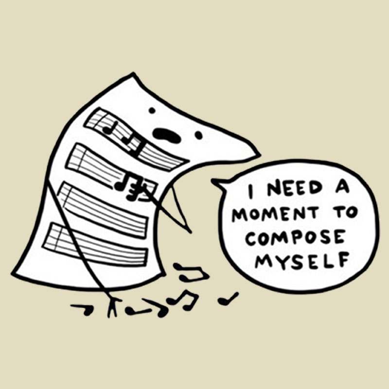 Compose Myself Geek Baby Tee