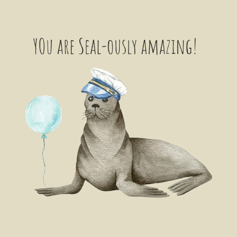 Sealously Amazing Sea Animal Pun Playful T-Shirt
